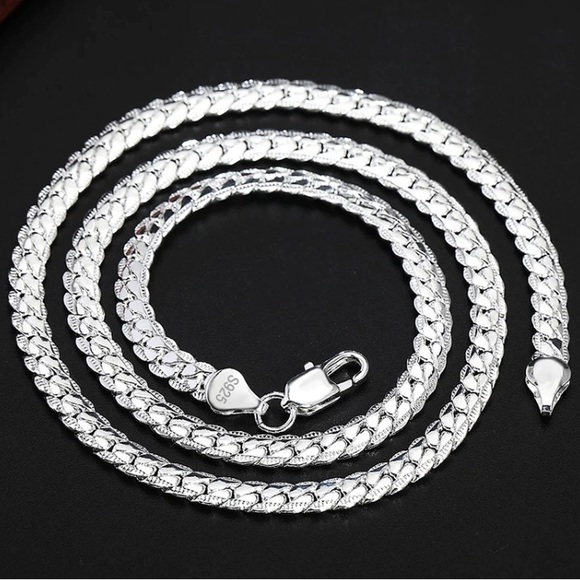 ❤️TRULY GORGEOUS, BRAND NEW REAL 925 SILVER CHAIN (45 & 50cm) MEN AND WOMAN❤️ - Picture 2 of 8